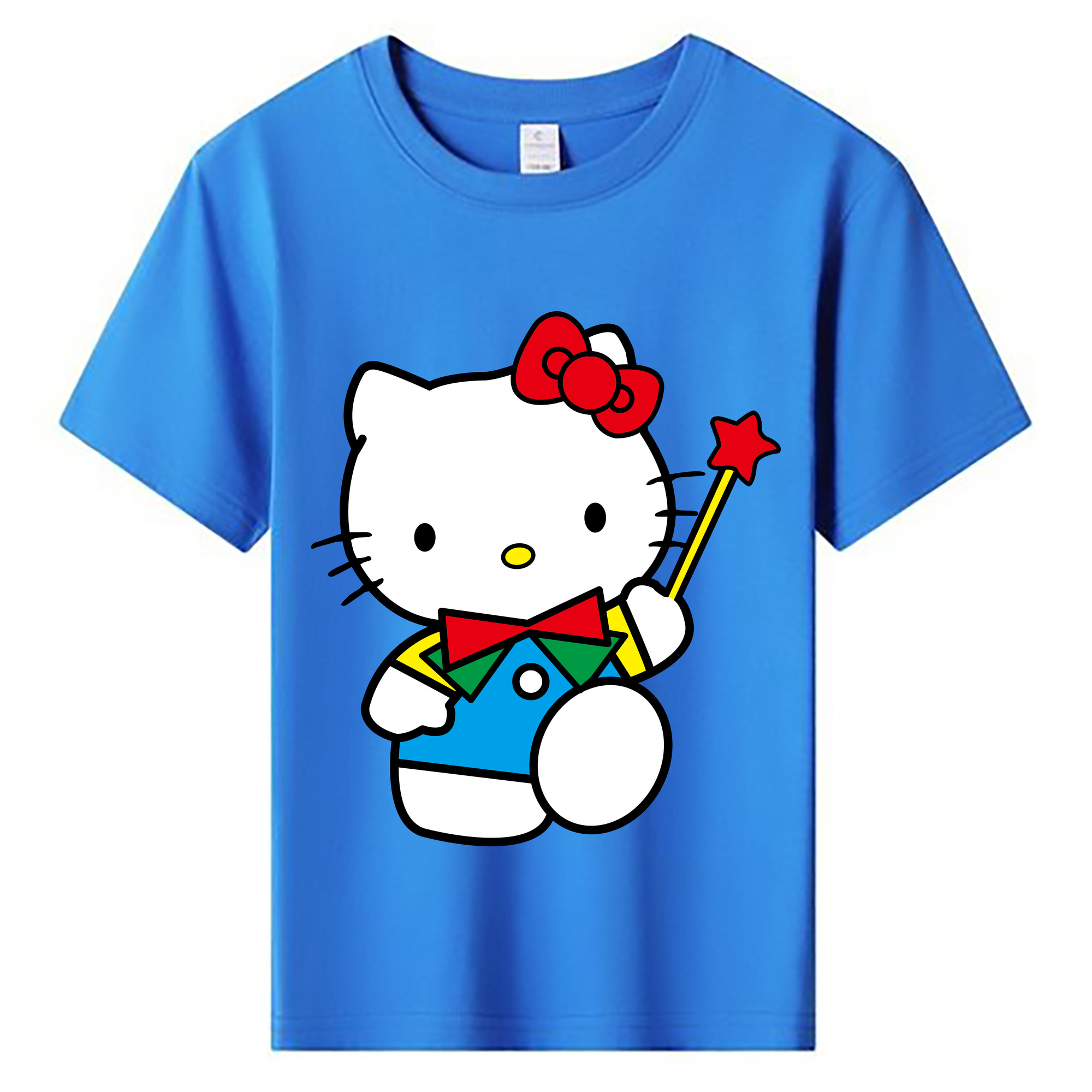 （画像用） Hello Kitty ハローキティ 綿100％キッズTシャツ（フロントプリント）